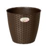 Cache Pot Naturel Esprit rotin 4L Ø19cm