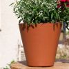 Cache pot "Zante" effet terre cuite qualité premium - 3L 20 cm